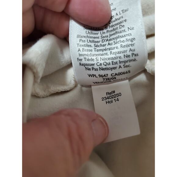 Eddie Bauer Women’s Outdoor Turtleneck Long Sleeve Top Size L Ivory Cream - Picture 7 of 12